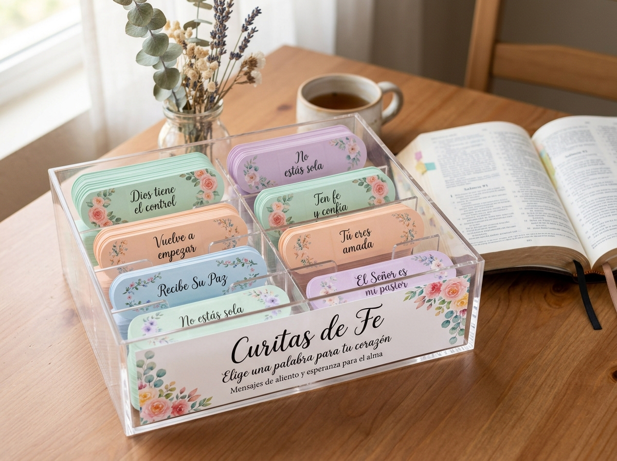 Farmacia del Cielo — Cajitas de Píldoras de Fe imprimibles